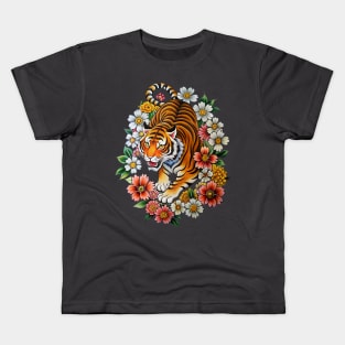 Japanese Tiger Tattoo Kids T-Shirt